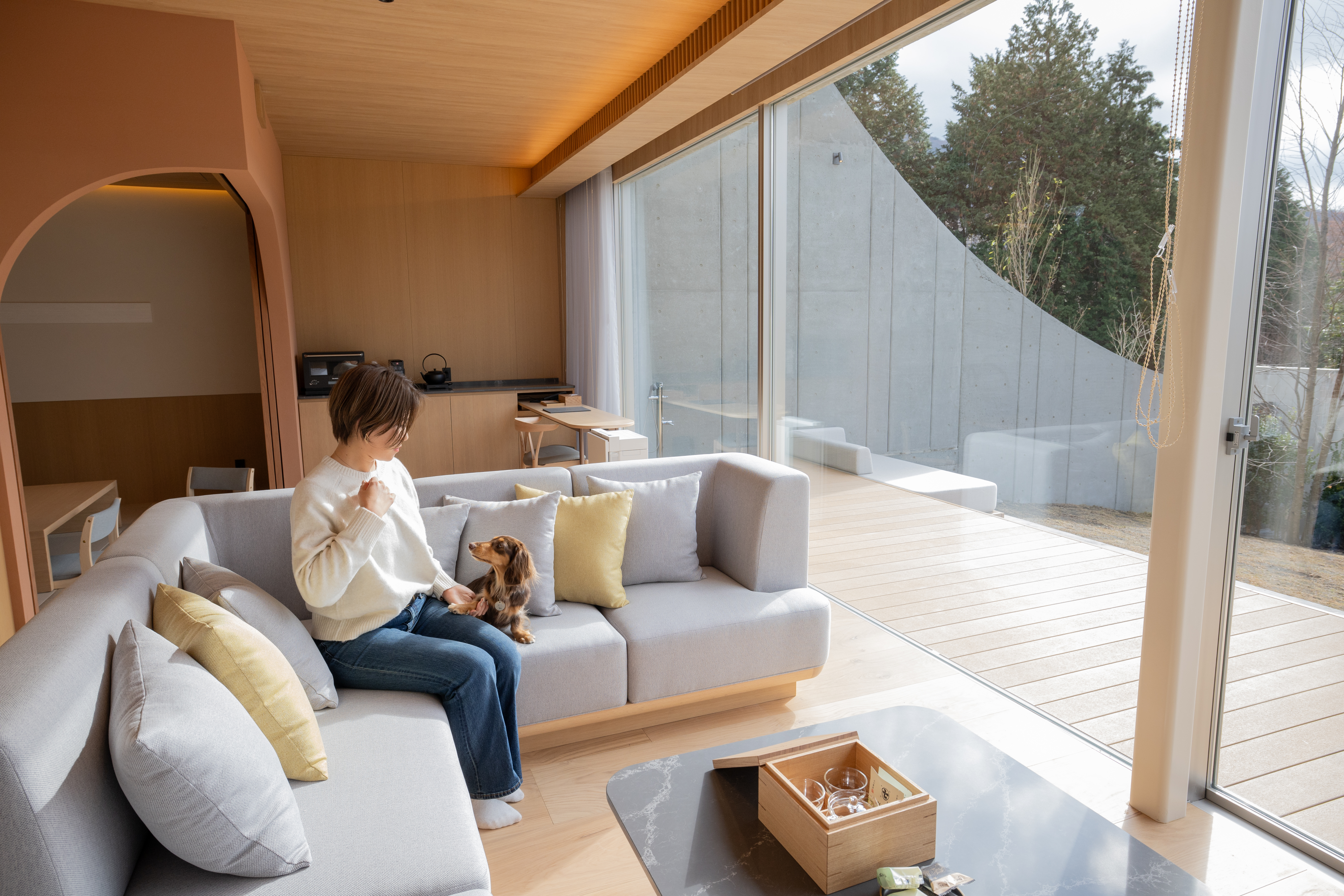 プライベート空間での静けさ